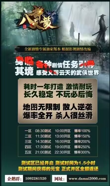 最近火的一塌糊涂的天龙八部推出了6大福利